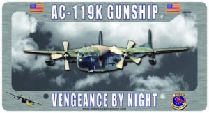 18th SOS AC-119K Stinger License Plate