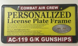 Air Crew AC-119G/K License Plate Holder